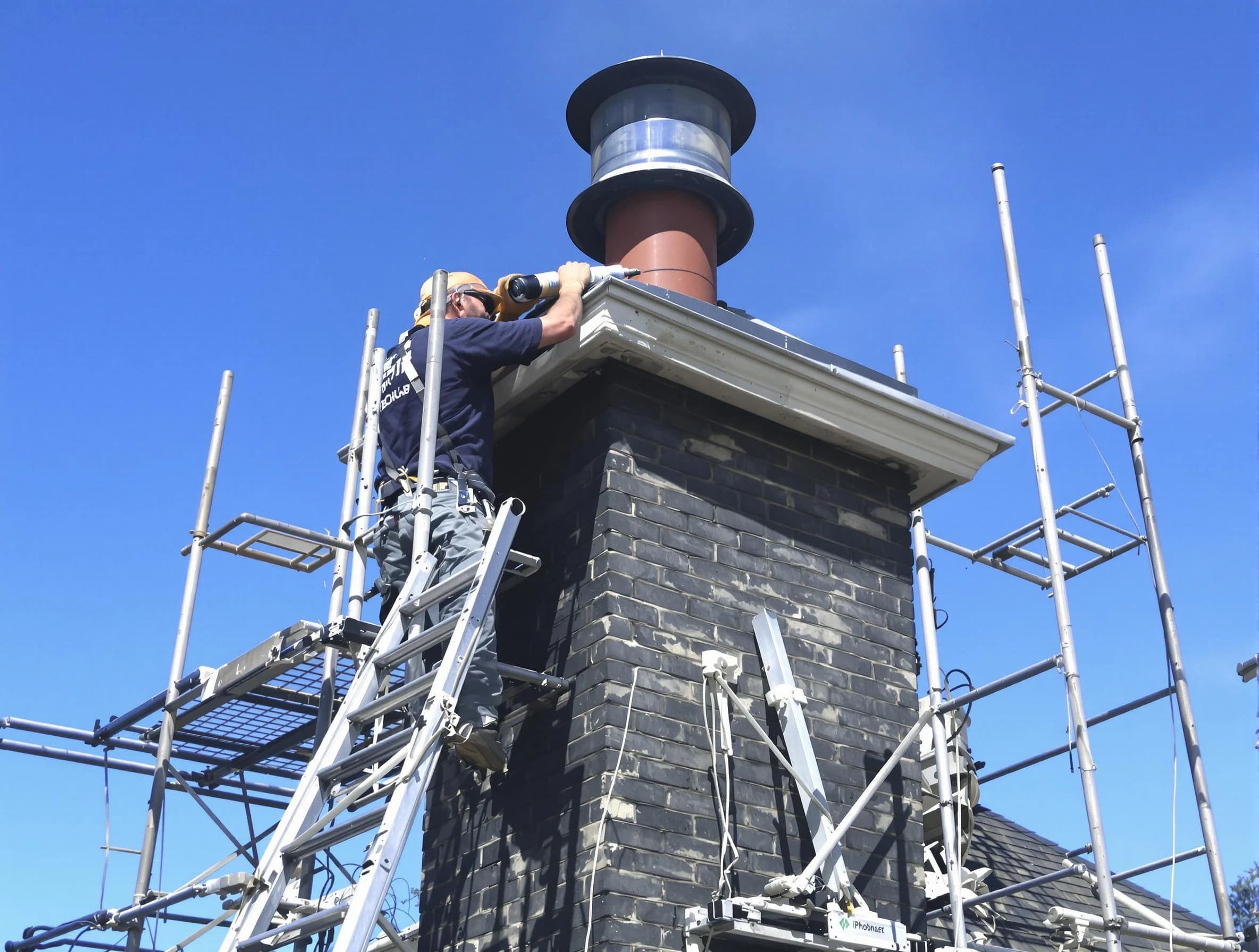 Sturdy chimney crown finished by Midwest City Chimney Sweep in Midwest City, OK