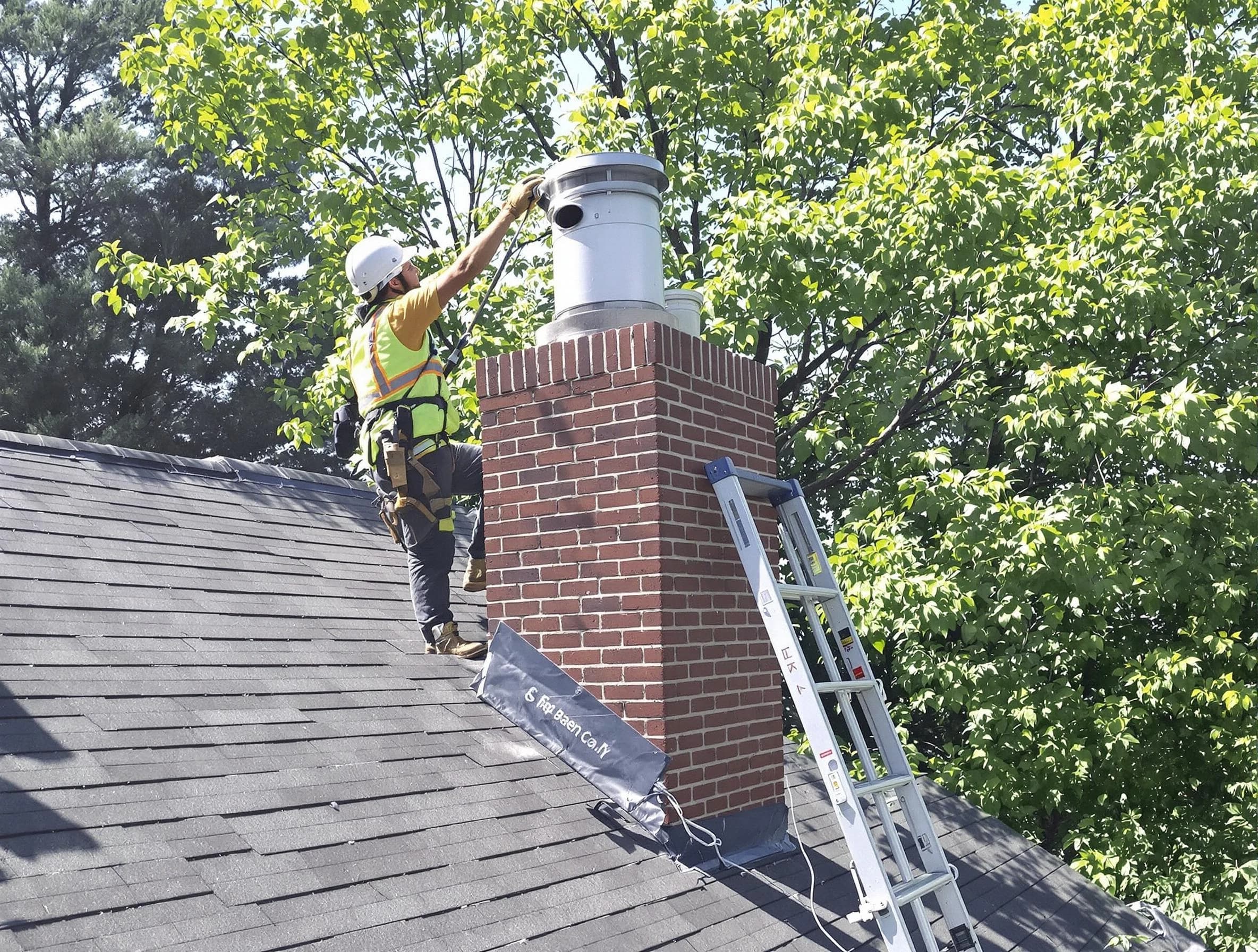 Chimney liner inspection by Midwest City Chimney Sweep in Midwest City, OK