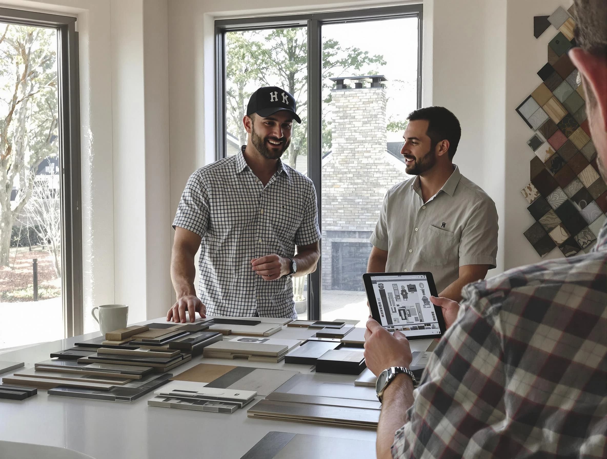 Midwest City Chimney Sweep remodeling a chimney and fireplace in Midwest City, OK