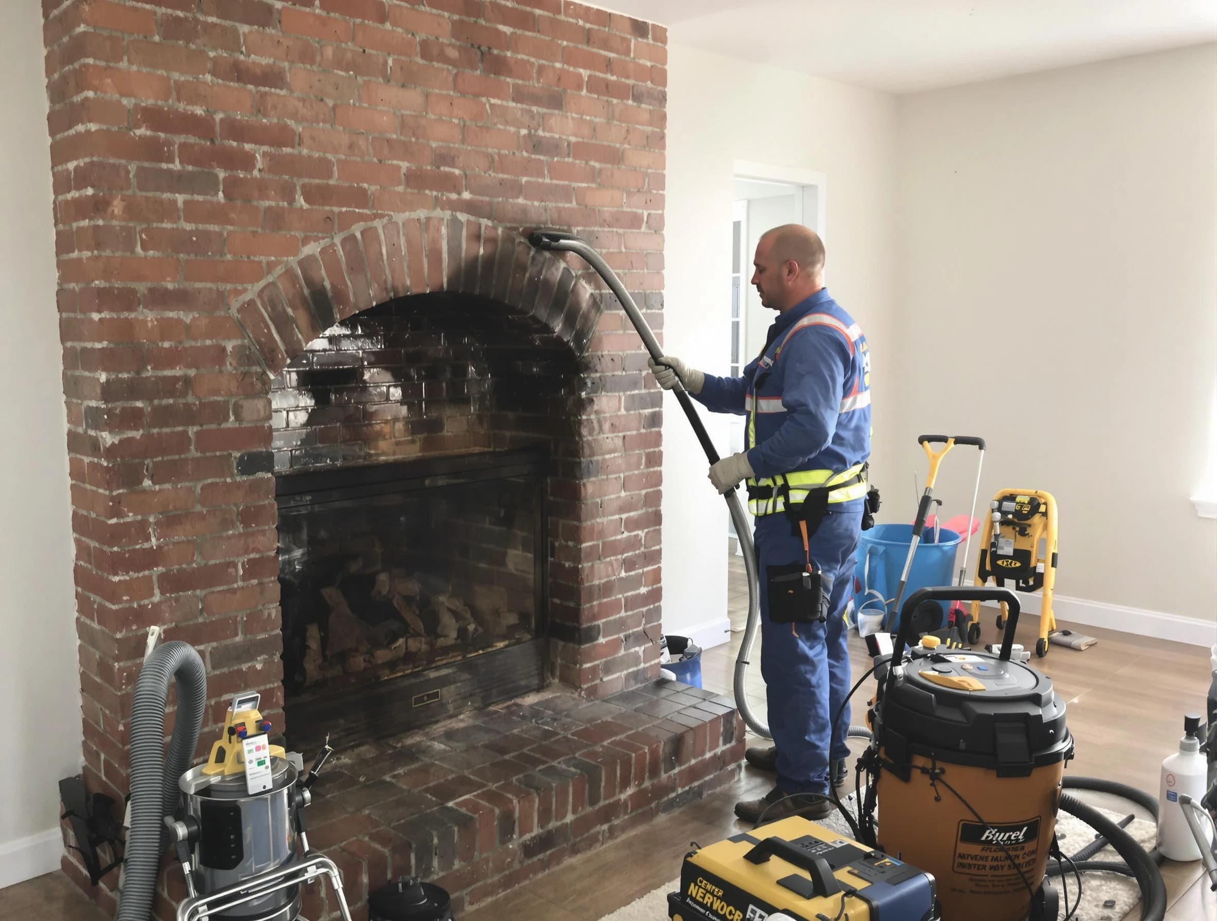 Midwest City Chimney Sweep expert performing detailed chimney sweep in Midwest City, OK