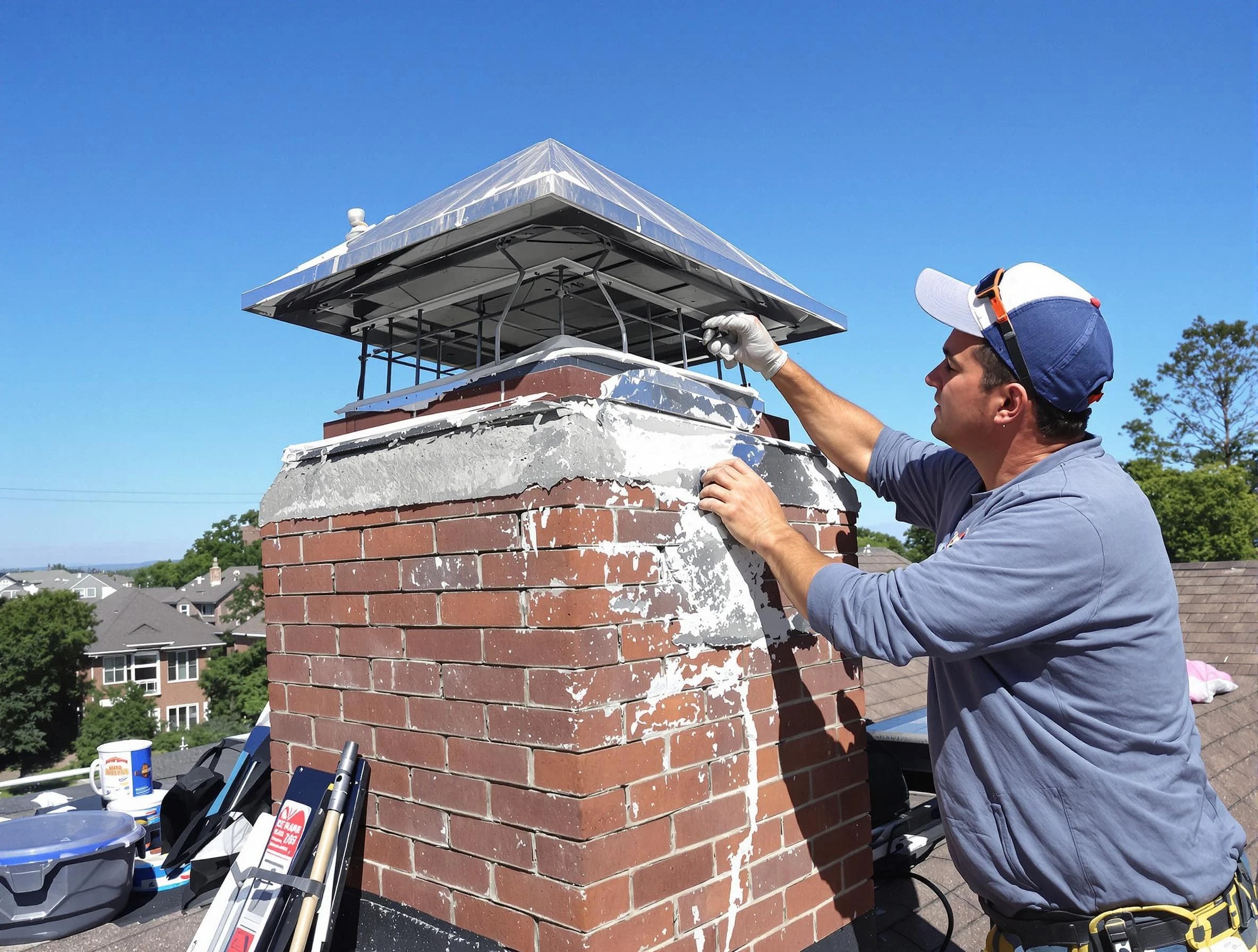 Chimney Crown Services service in Midwest City, OK