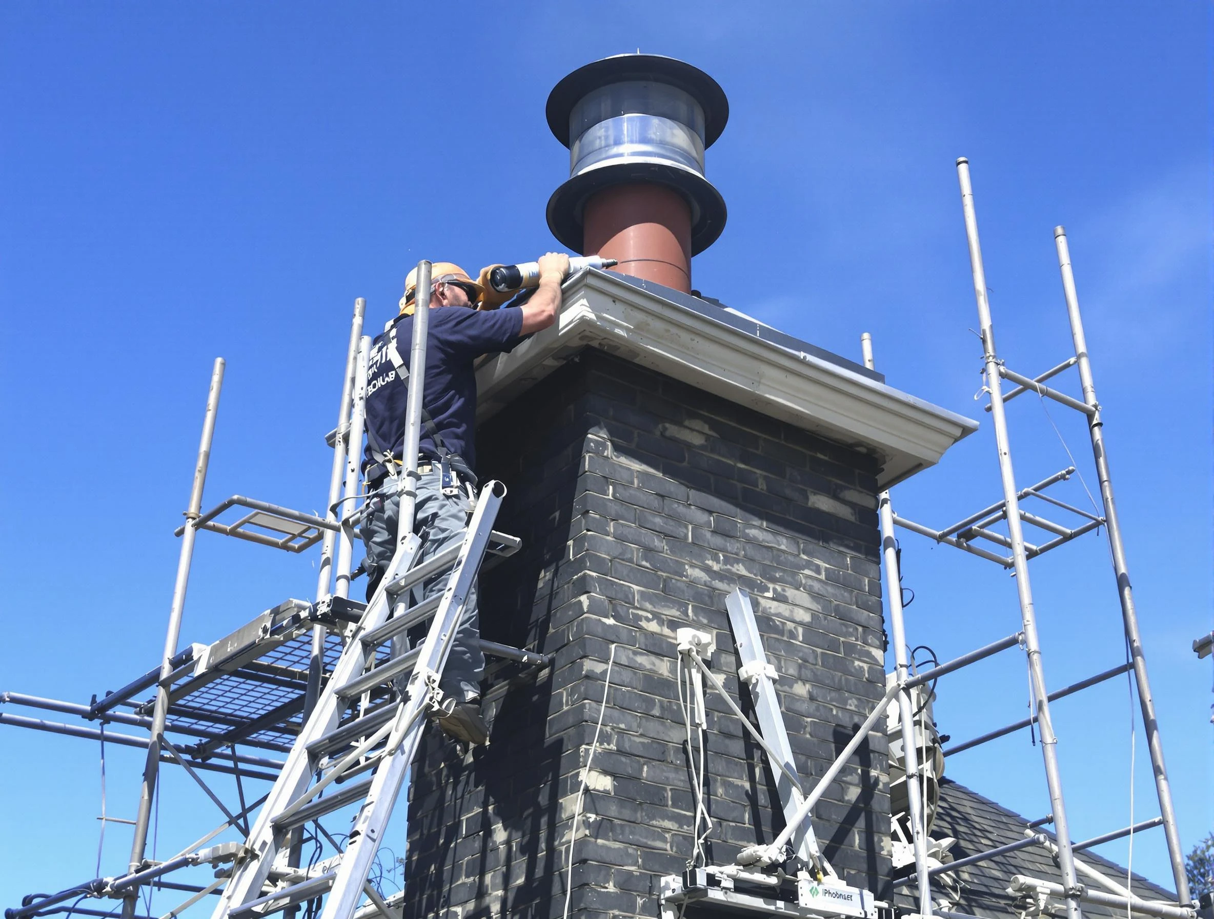 Sturdy chimney crown finished by Midwest City Chimney Sweep in Midwest City, OK
